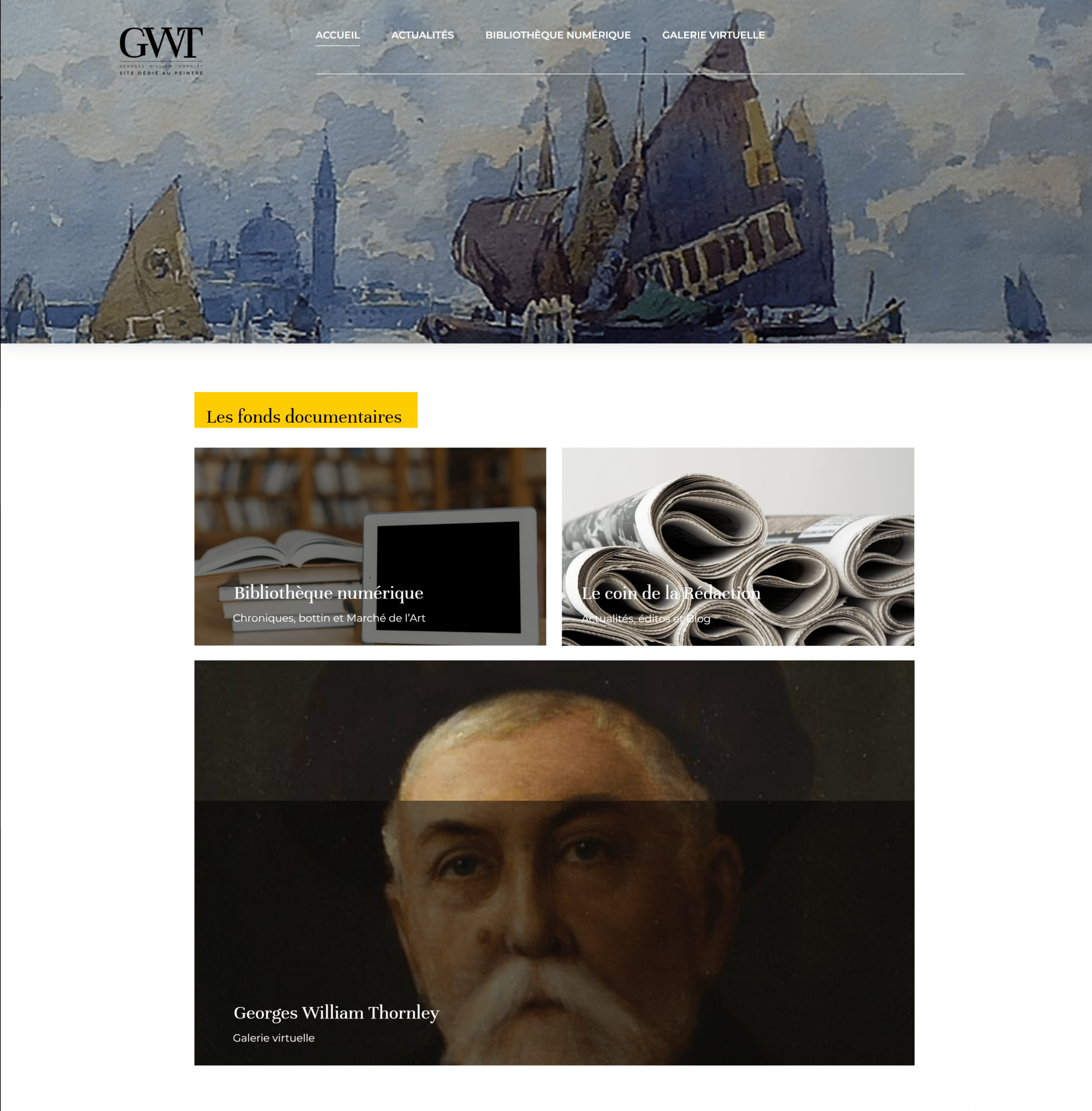 Georges william thornley site web documentaire sur le peintre impressionniste